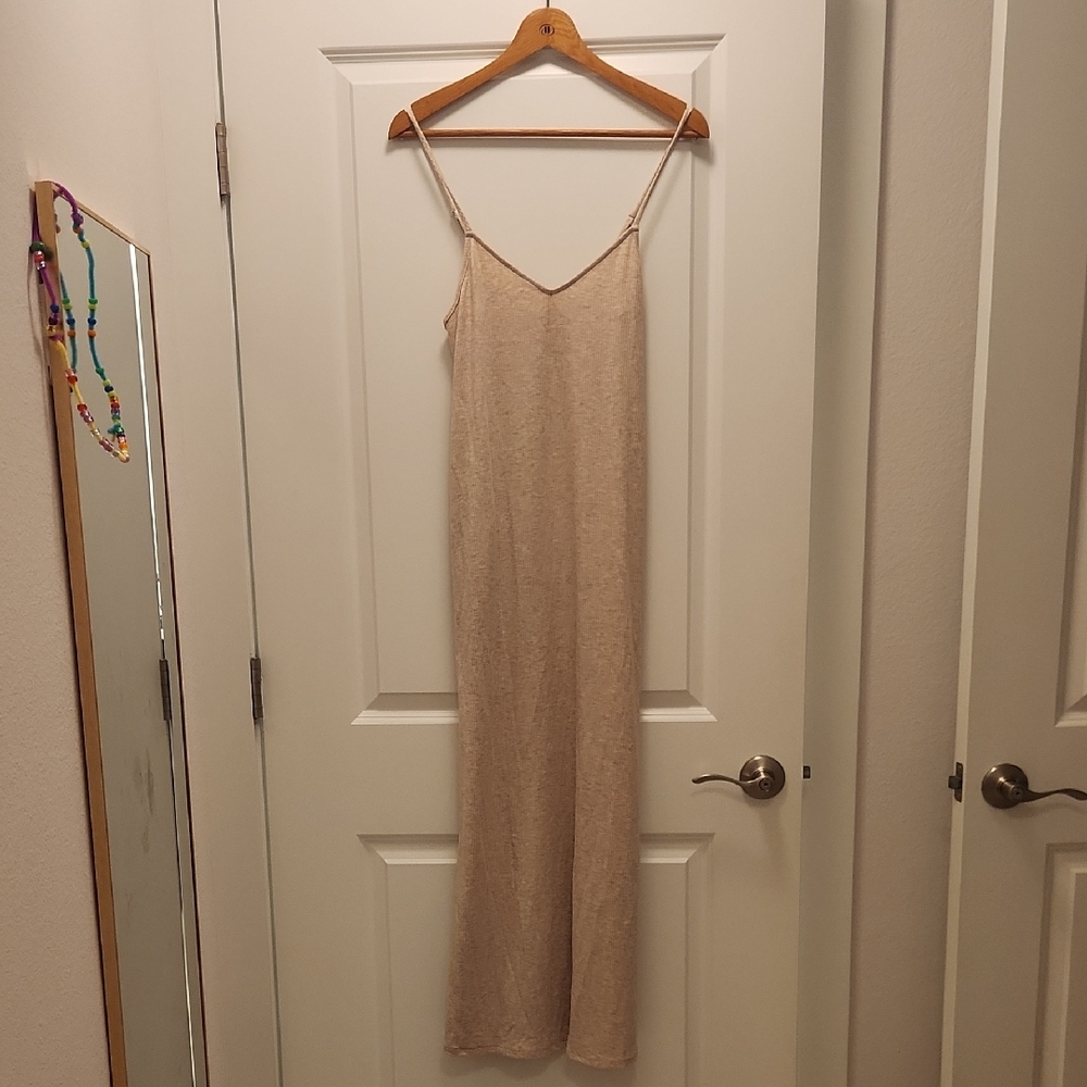CJLA Ribbed Spaghetti Dress